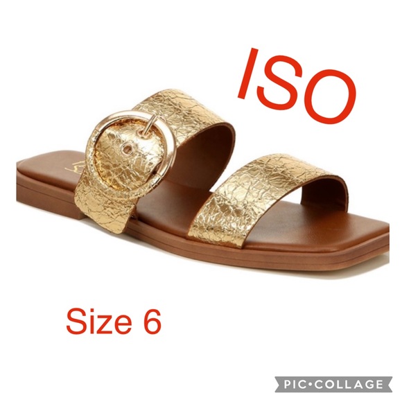 Franco Sarto Shoes - ISO: Gold Slide Sandals by Franco Sarto, “Merris”